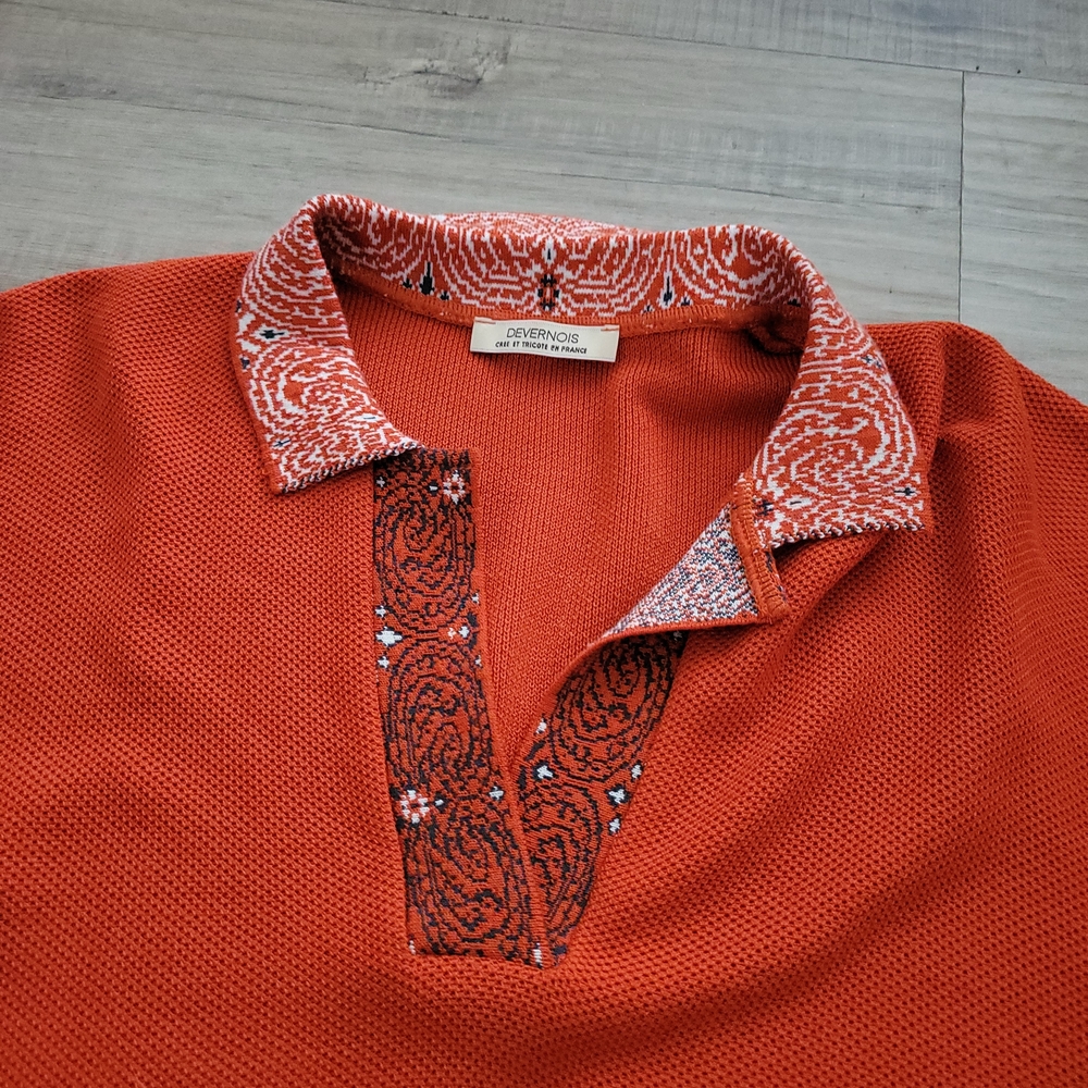 Women's Orange Collared Blouse - image 8